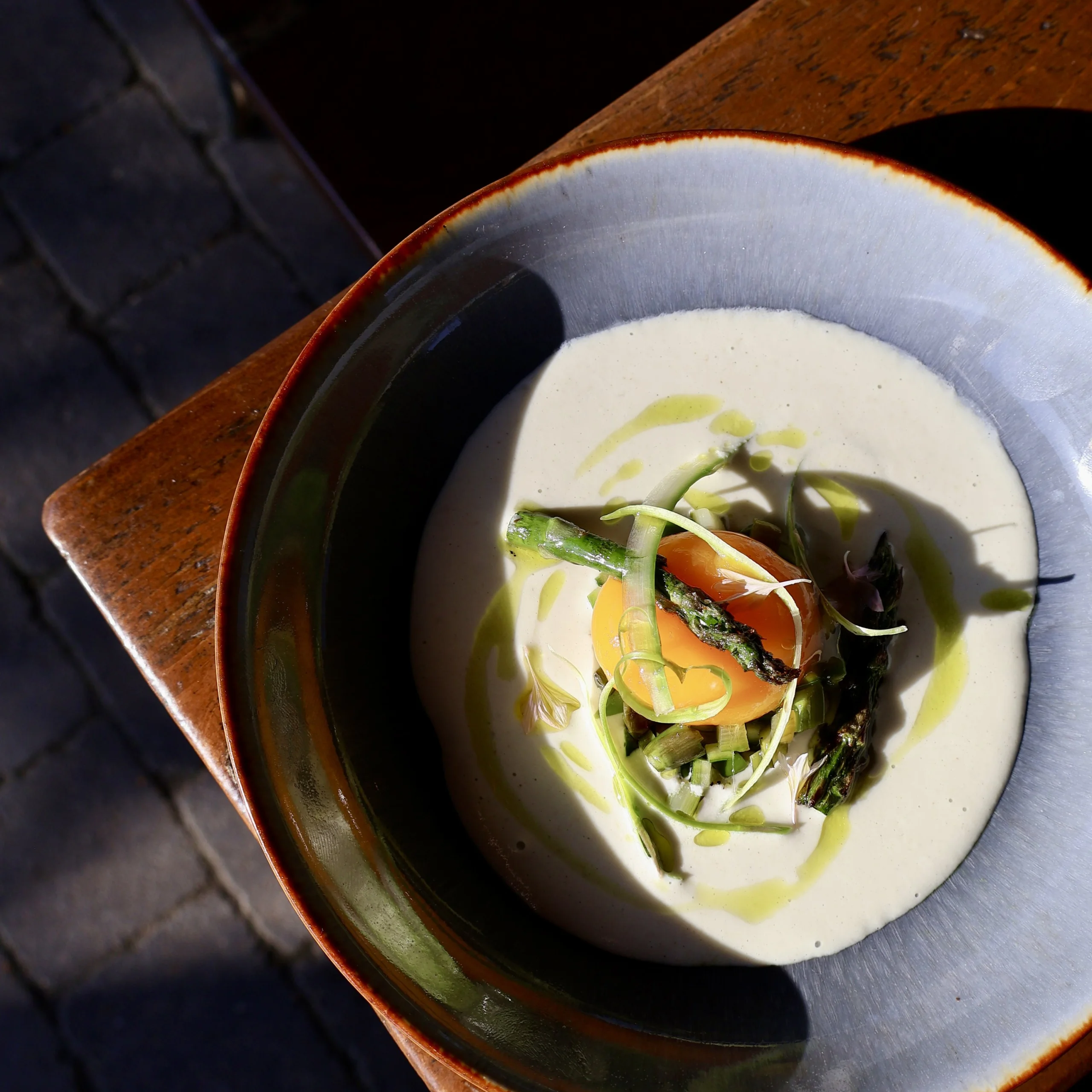 creamy asparagus bowl at doddington supper club