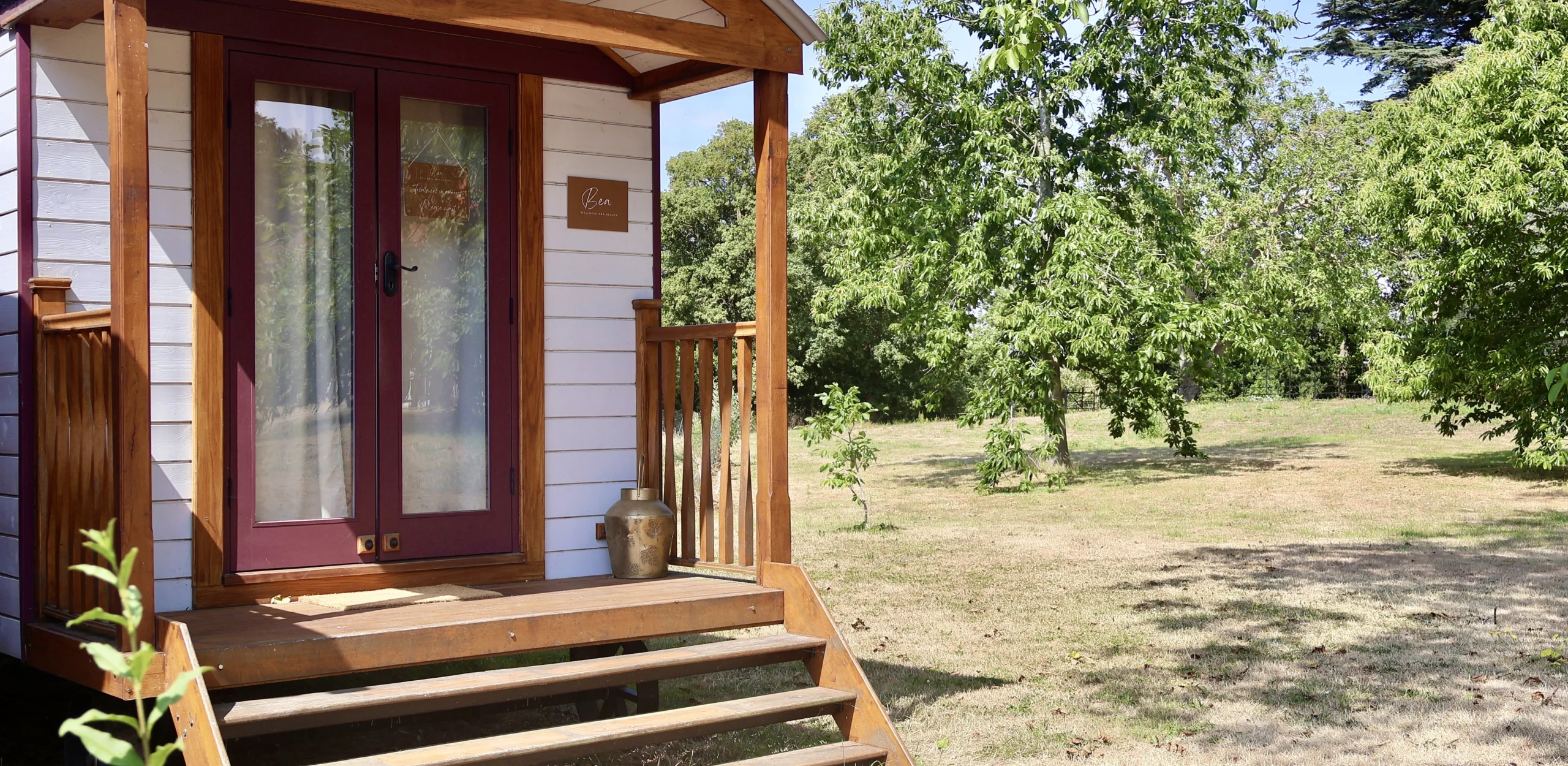 shepherds hut at bea wellness doddington hall