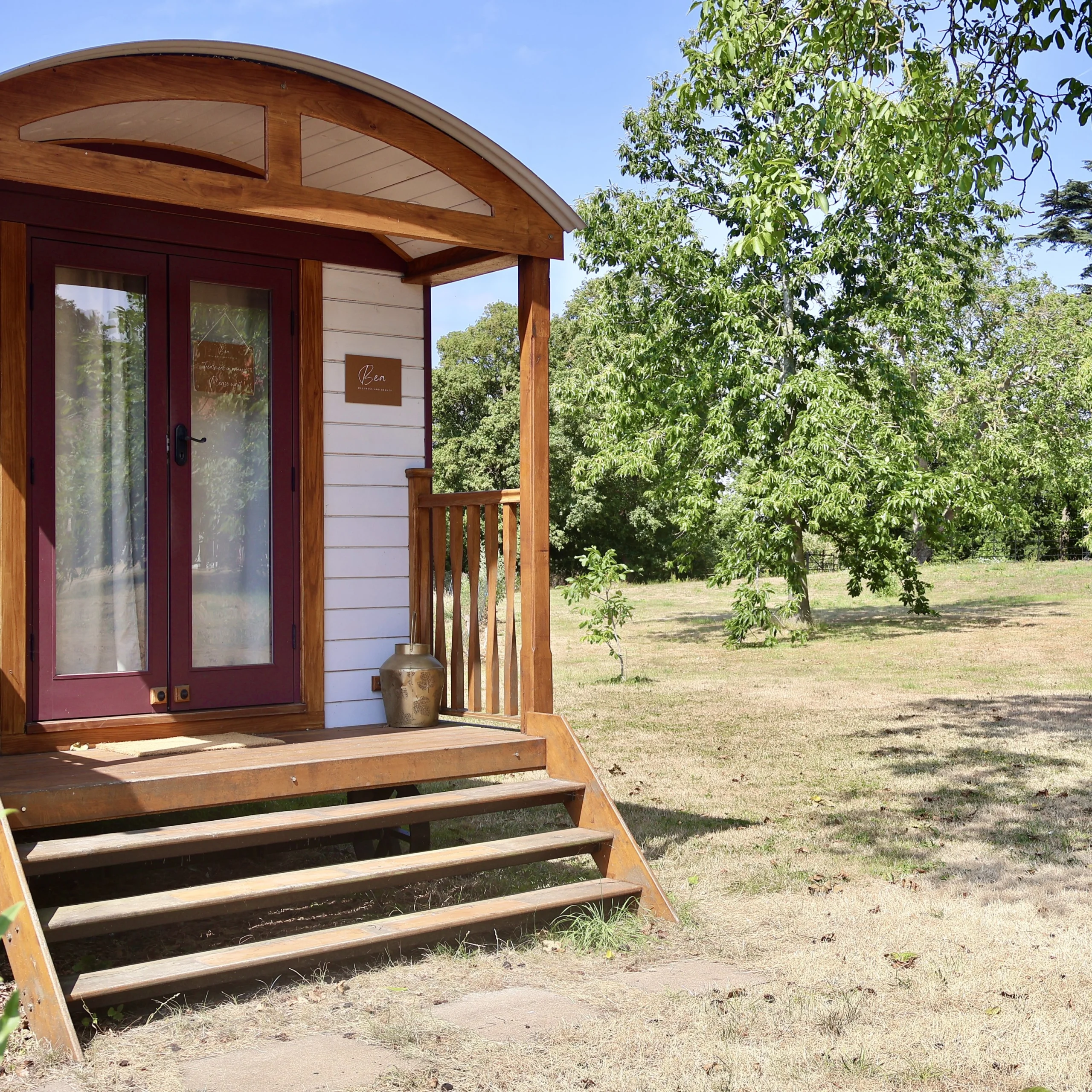 shepherds hut at bea wellness doddington hall