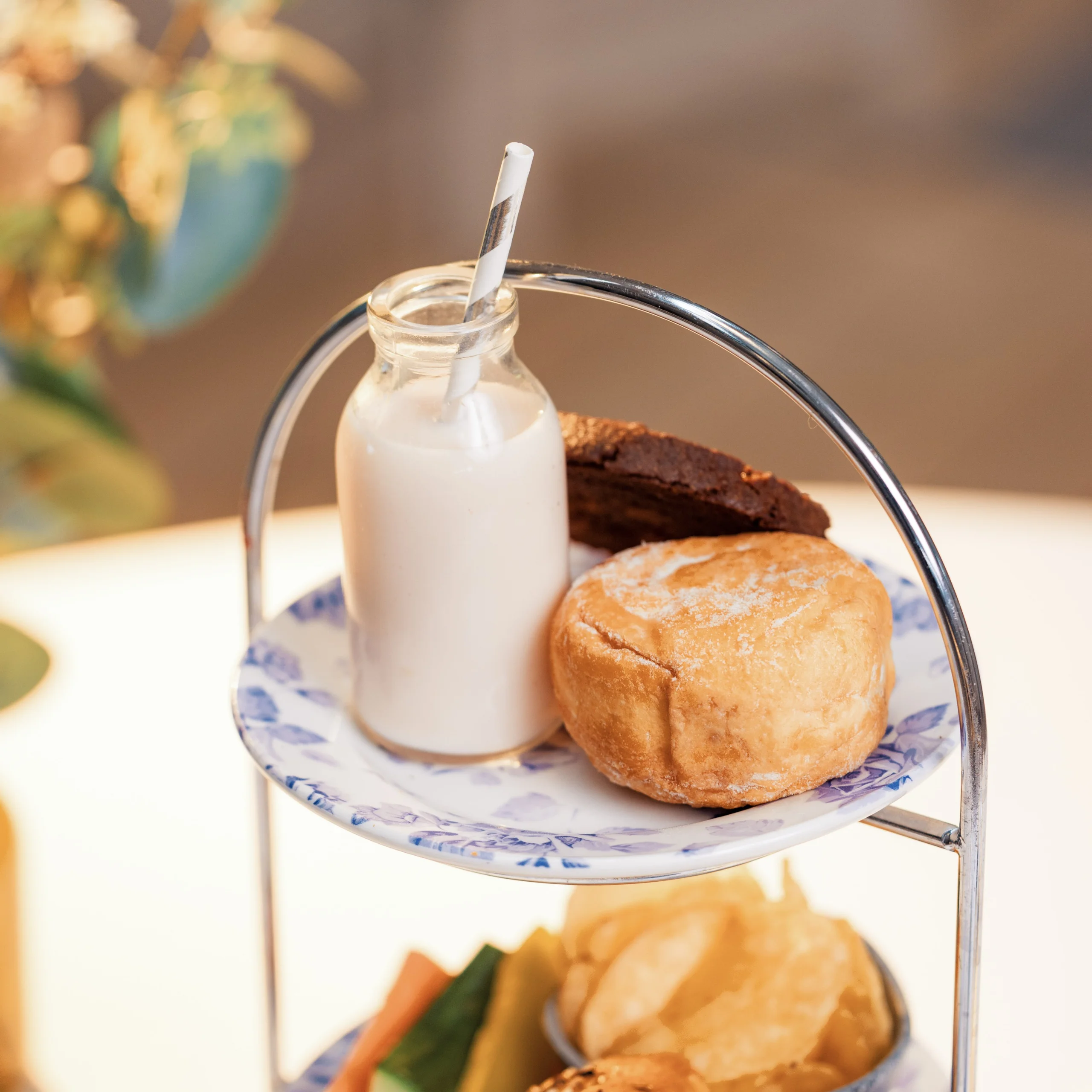 childrens afternoon tea with milk and sweet treats doddington hall