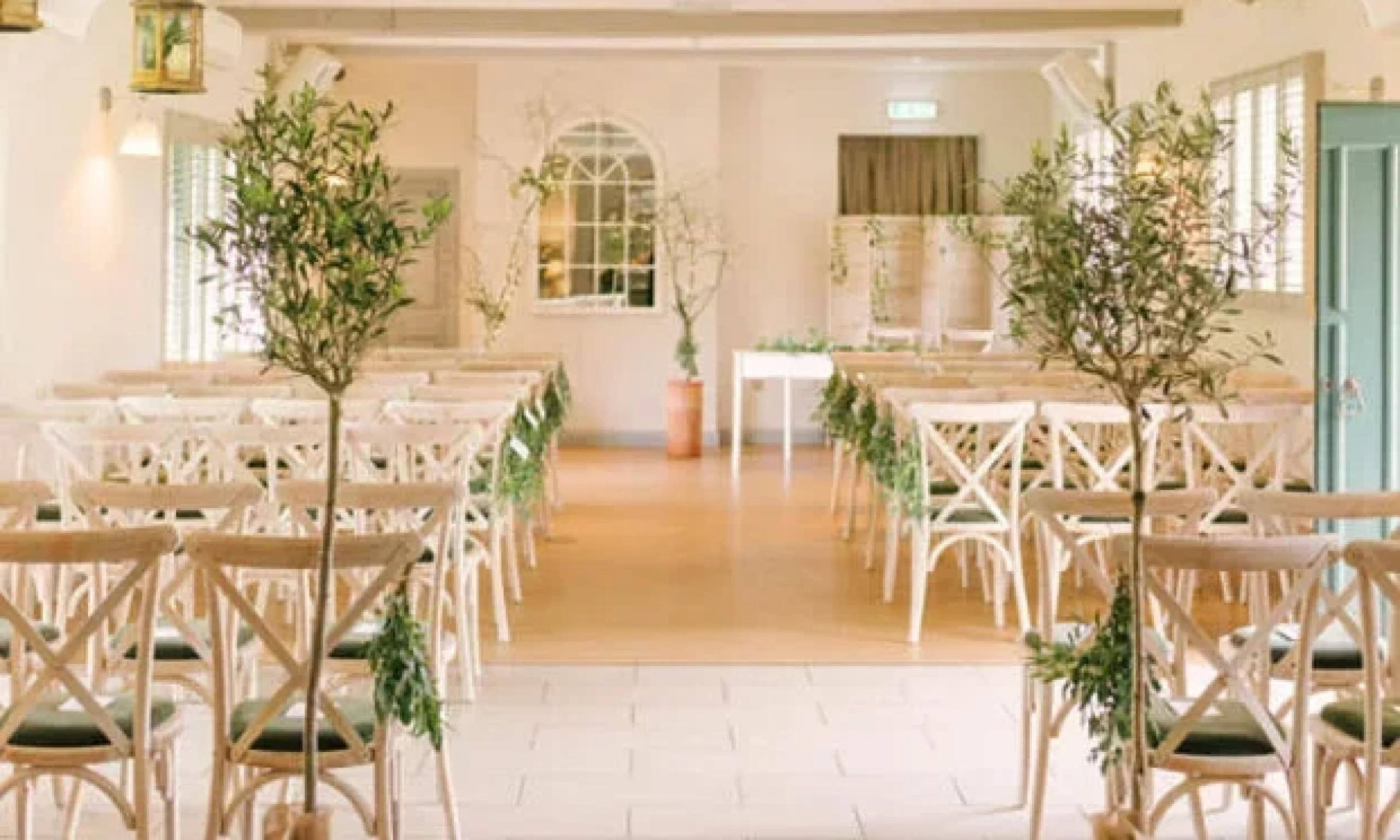 interior garden room at the coach house doddington hall