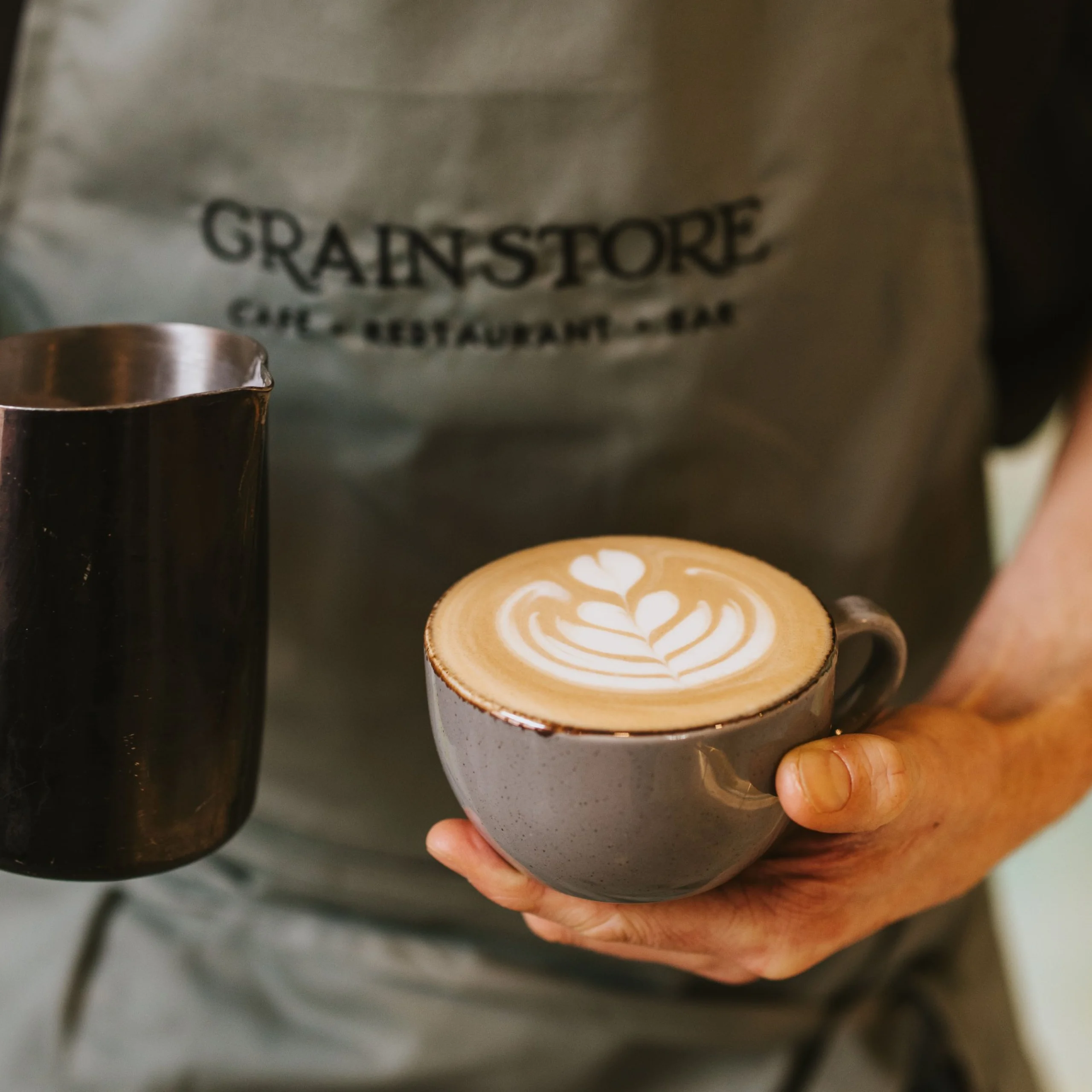 latte art doddington hall grain store