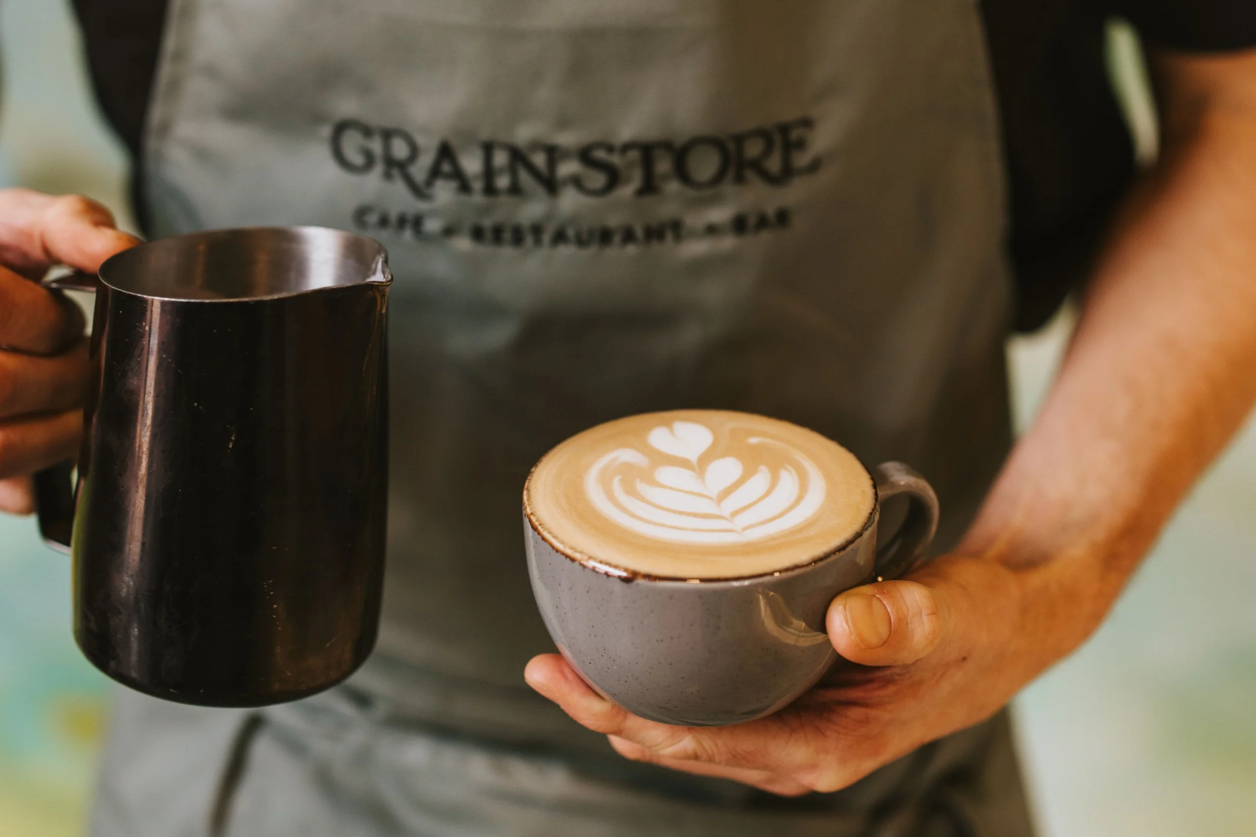 latte art doddington hall grain store