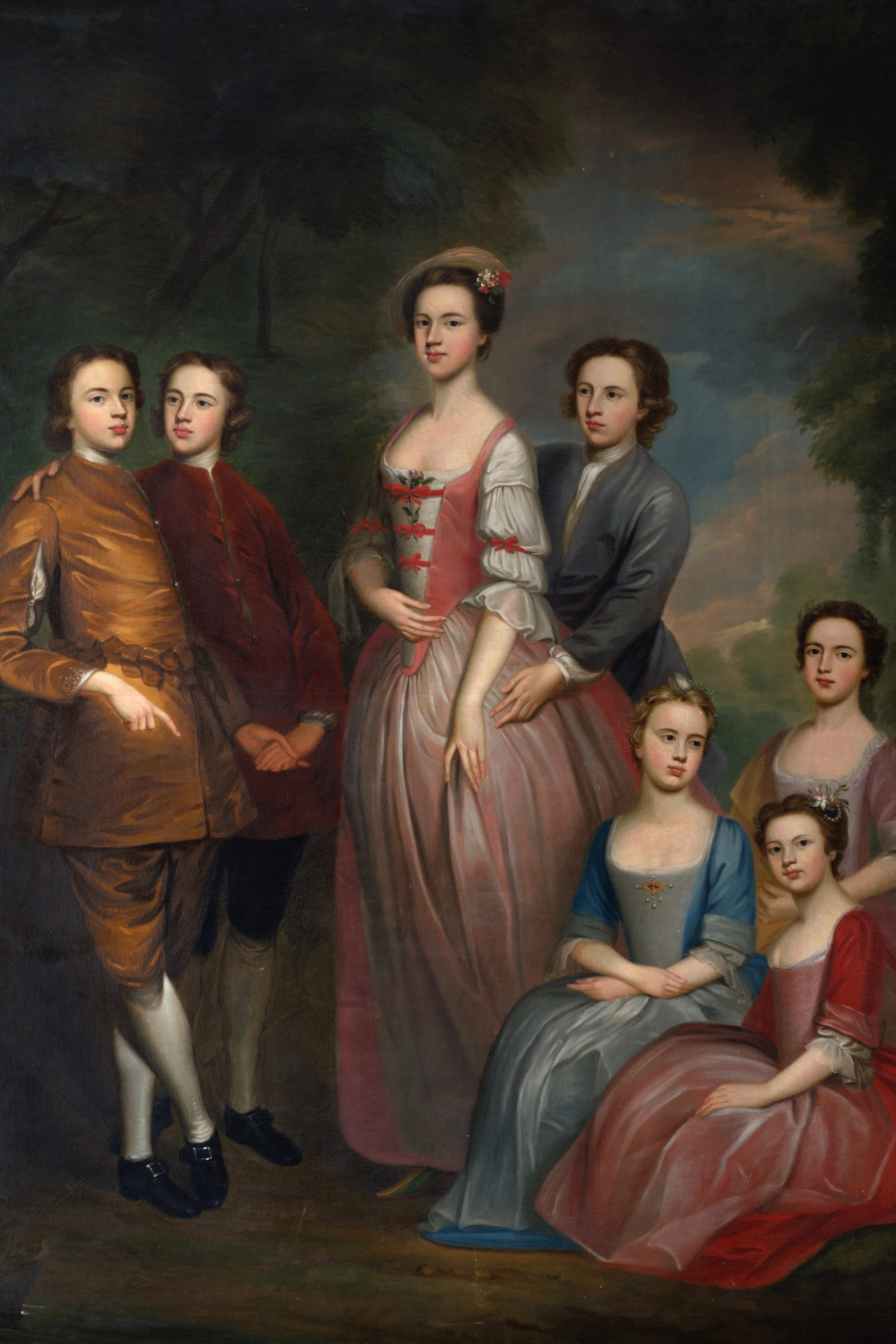 painting of the delaval children doddington art collection