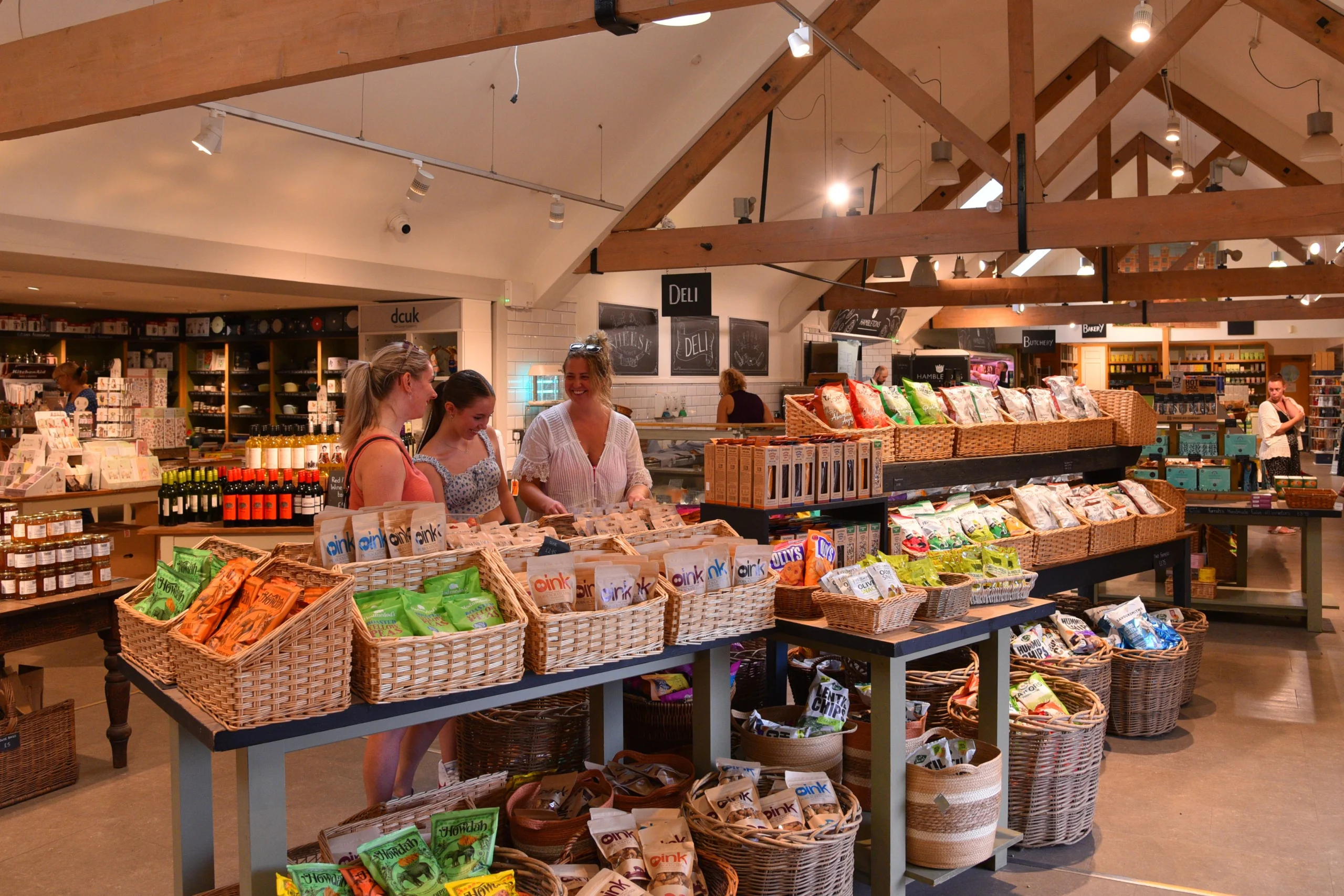 doddington hall farm shop interior with dried foods