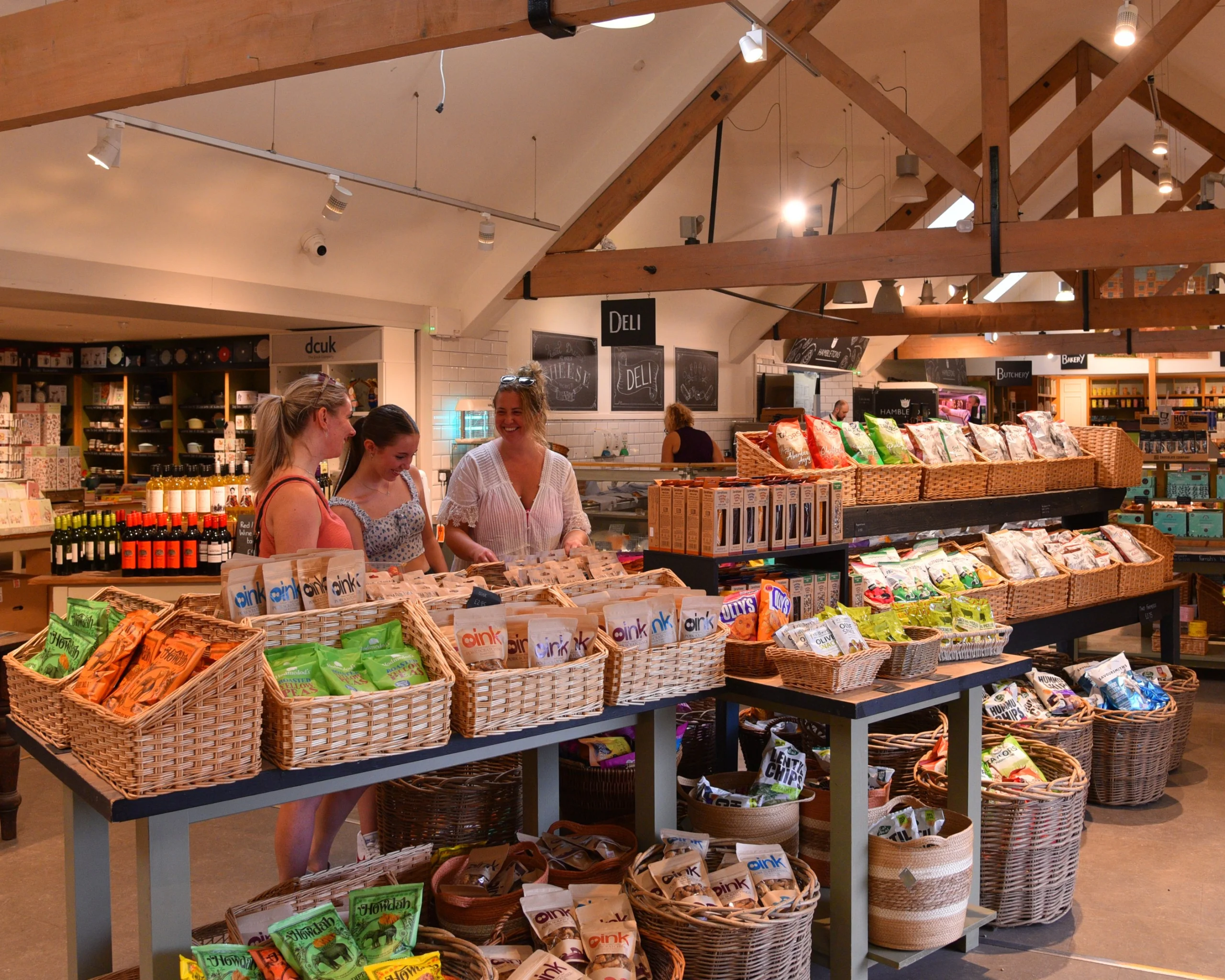doddington hall farm shop interior with dried foods