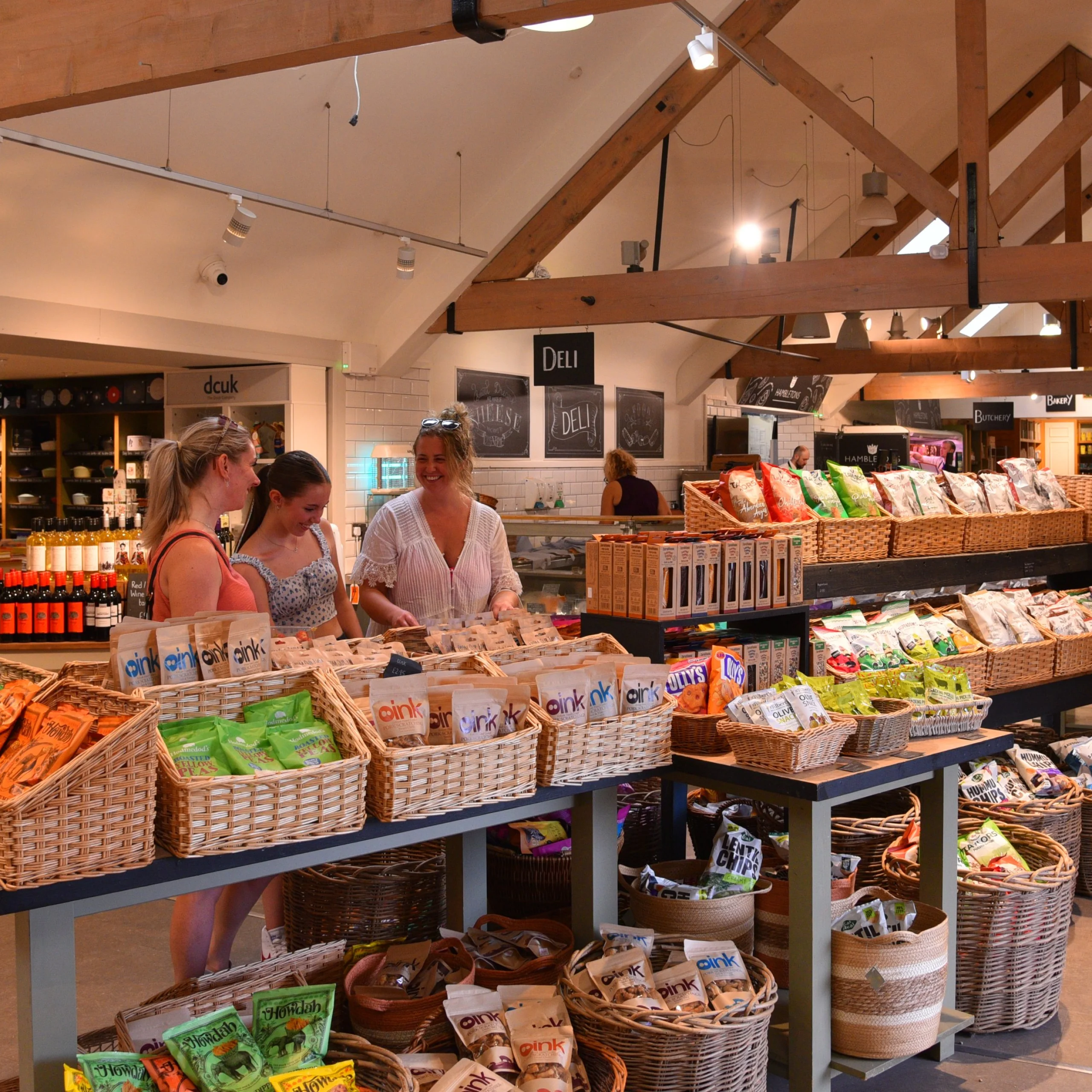 doddington hall farm shop interior with dried foods