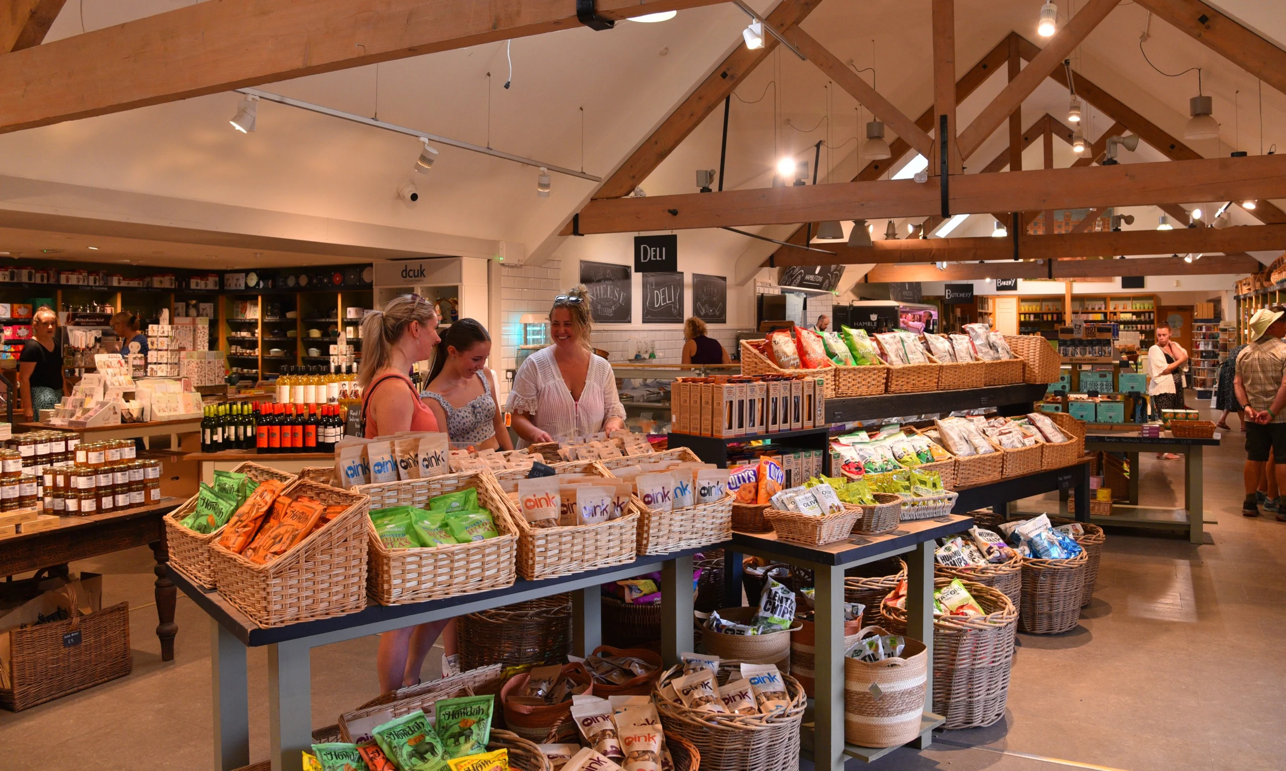 doddington hall farm shop interior with dried foods