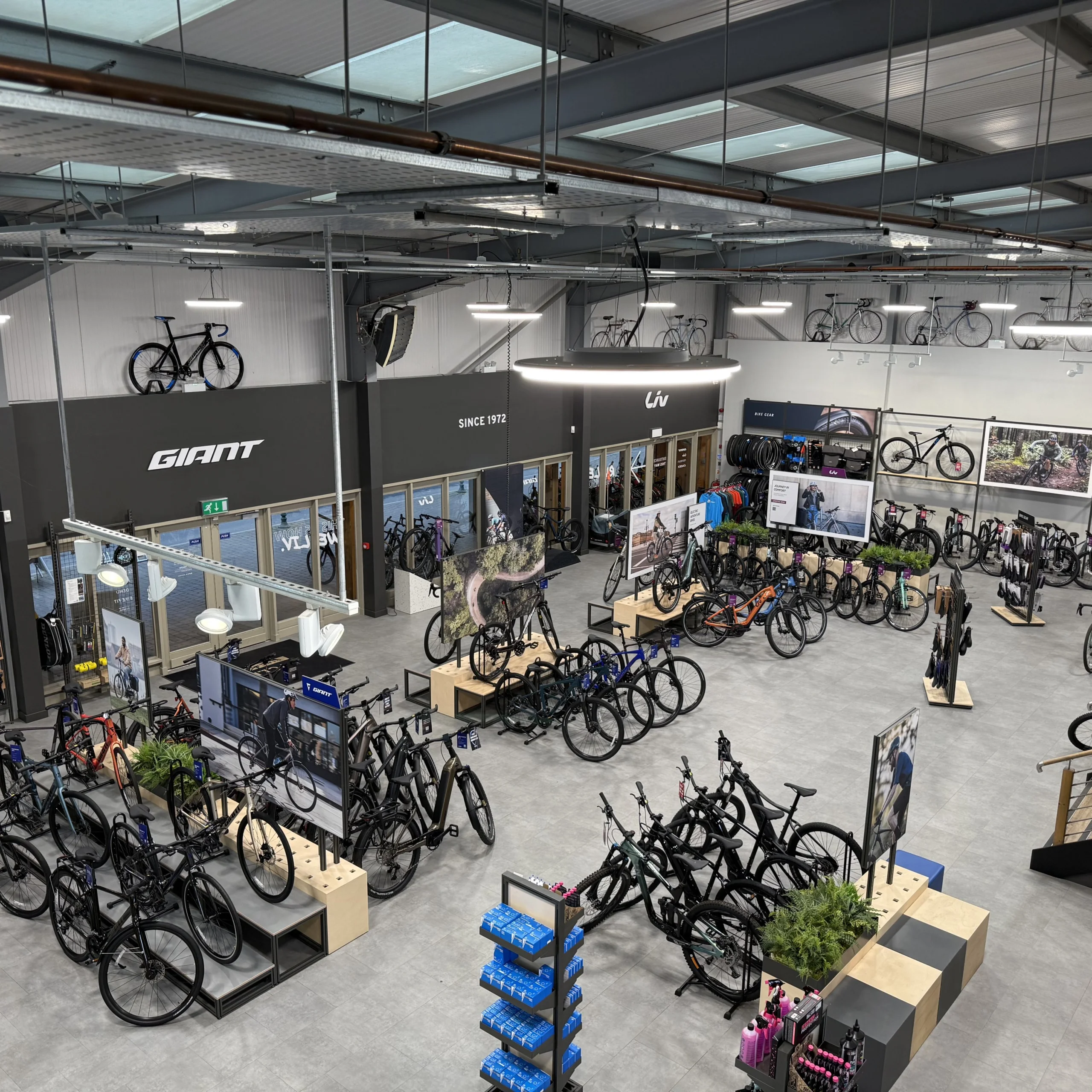gaint bike shop interior doddington hall