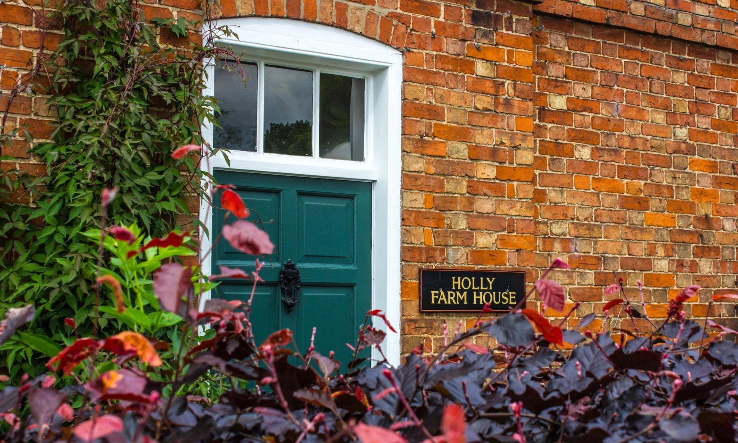 the front door at holly farm house doddington hall
