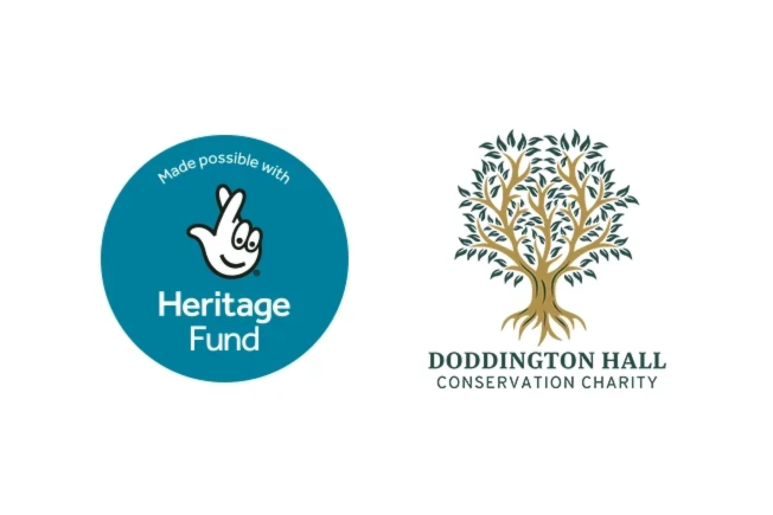 Lottery Heritage Fund and Doddington Hall Conservation Charity logos