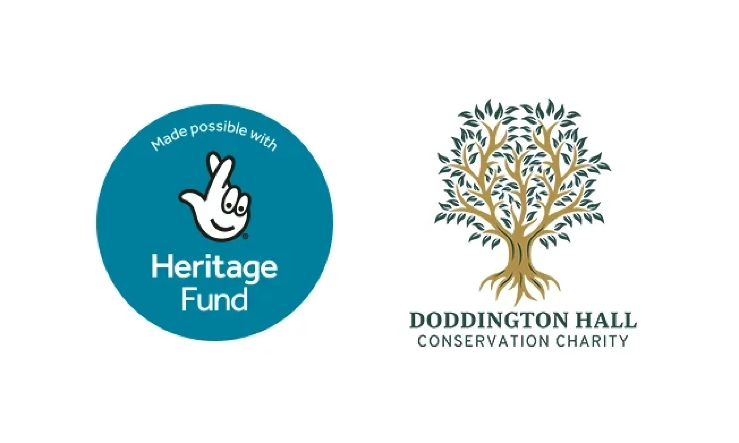 Lottery Heritage Fund and Doddington Hall Conservation Charity logos