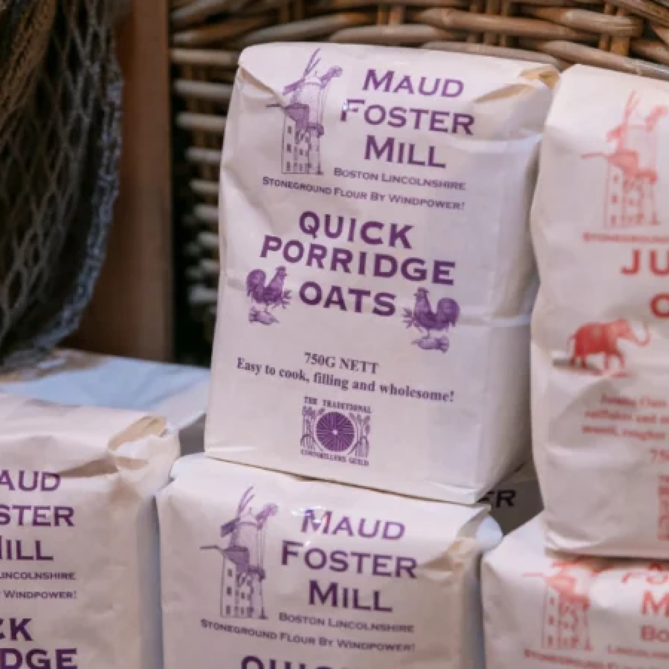maud foster mill porridge oats and jumbo oats