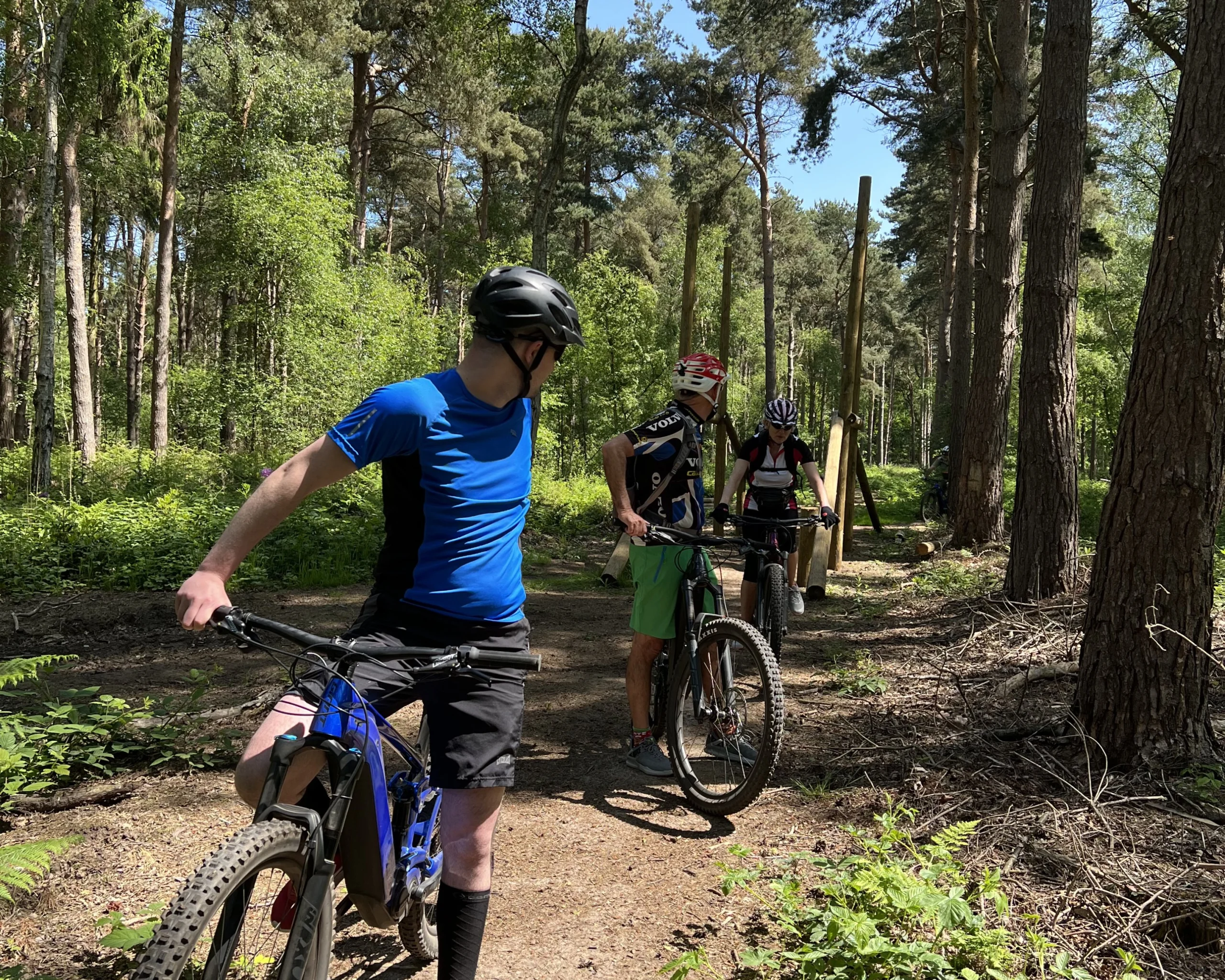 a mountain biking group at doddington hall
