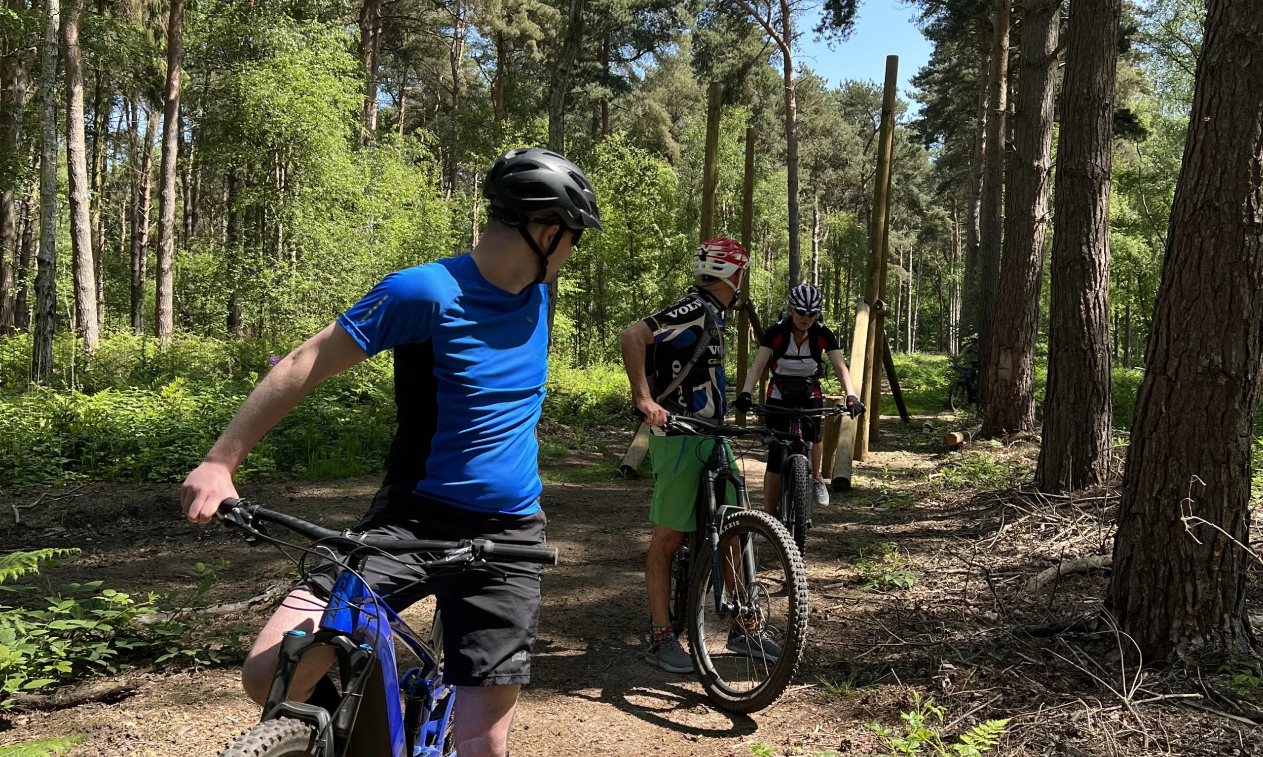 a mountain biking group at doddington hall
