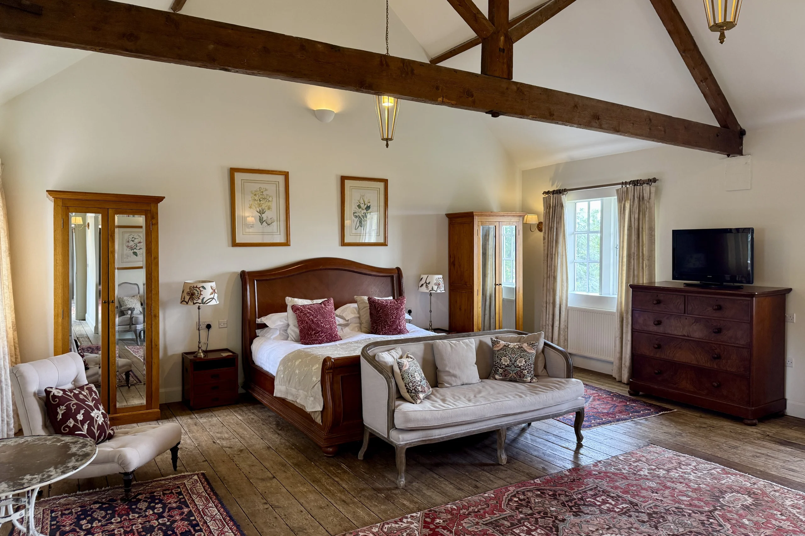 A view of the wedding suite at Doddington Hall