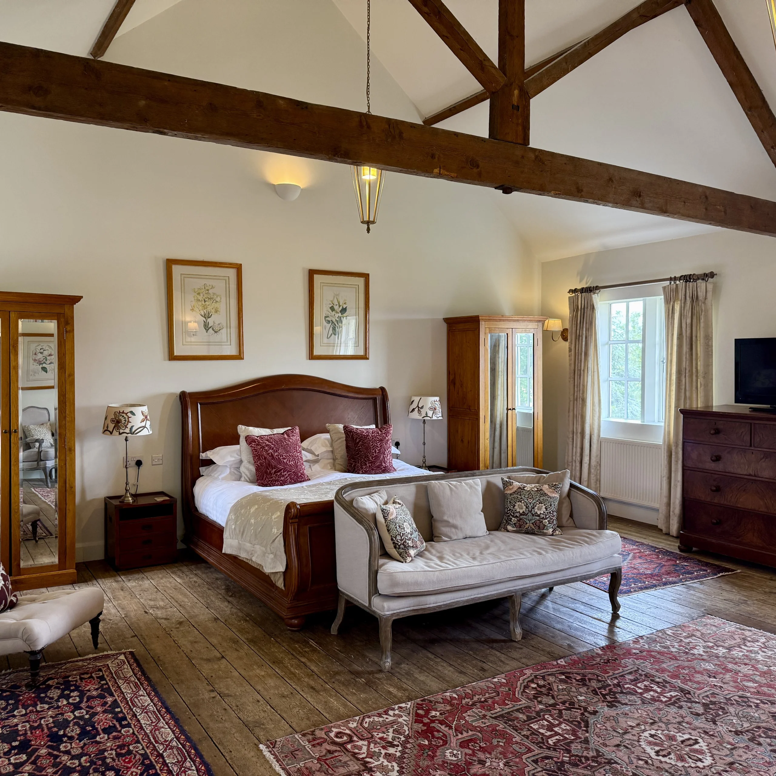 A view of the wedding suite at Doddington Hall