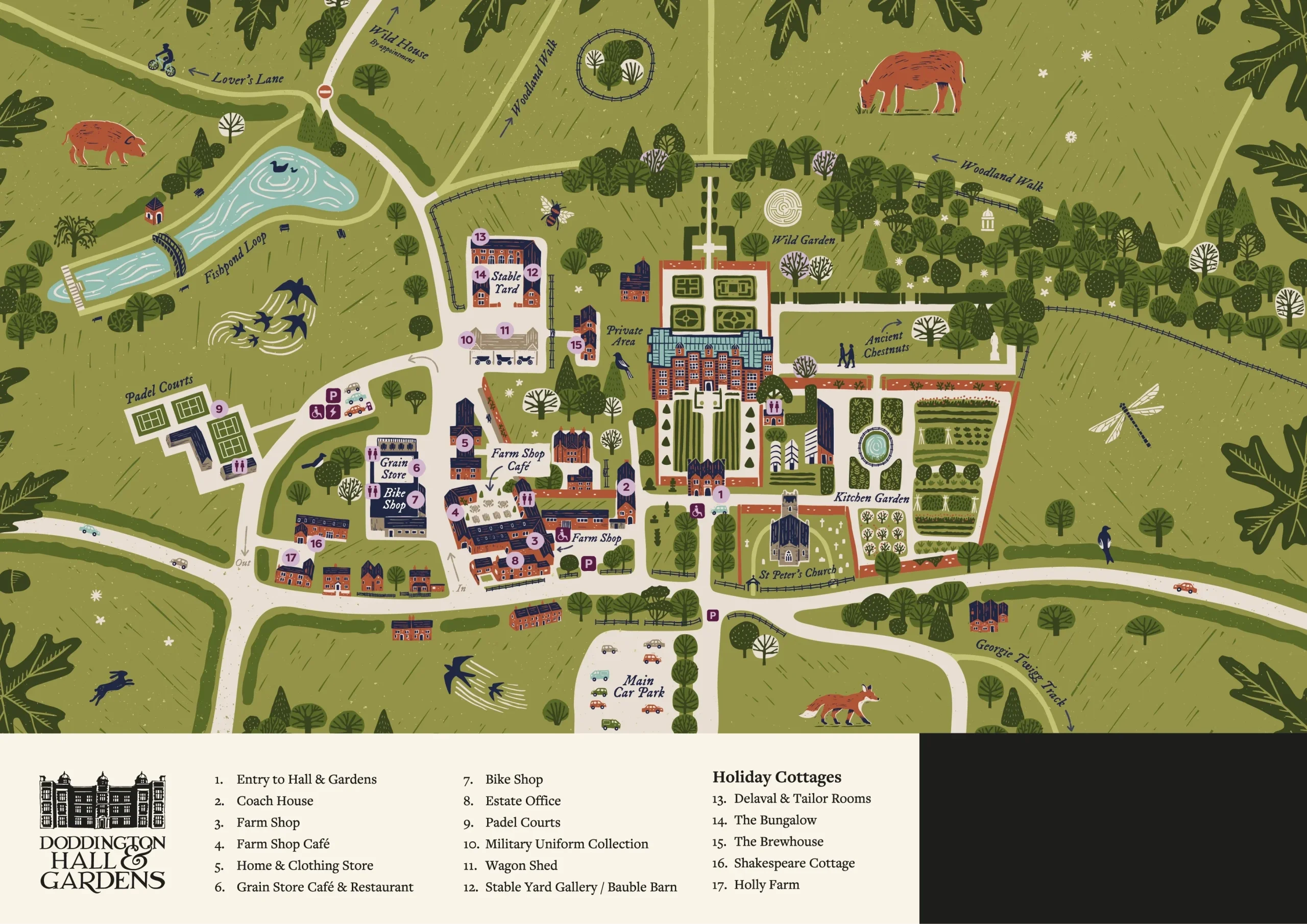 Doddington Hall Estate Map