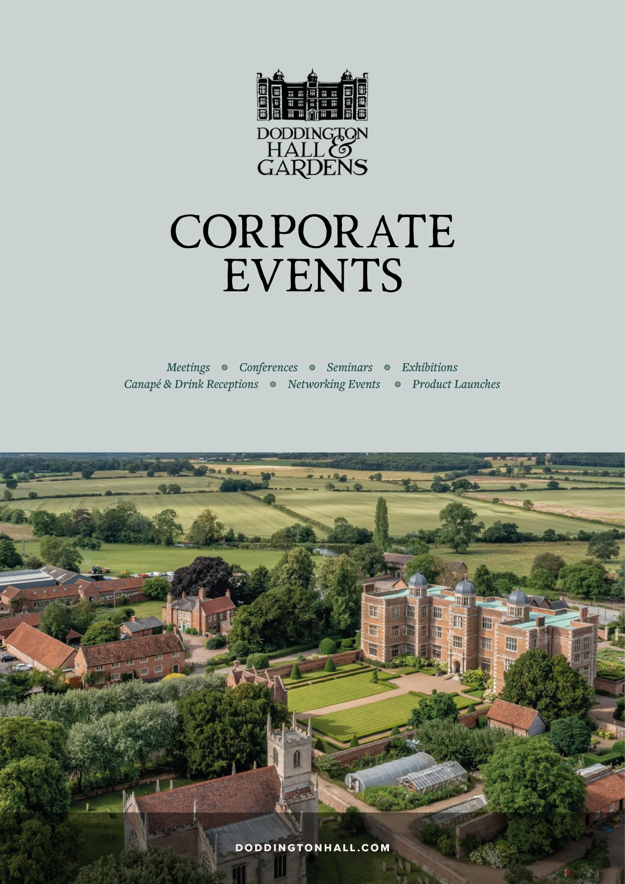 Doddington Hall Corporate Events Pack Cover