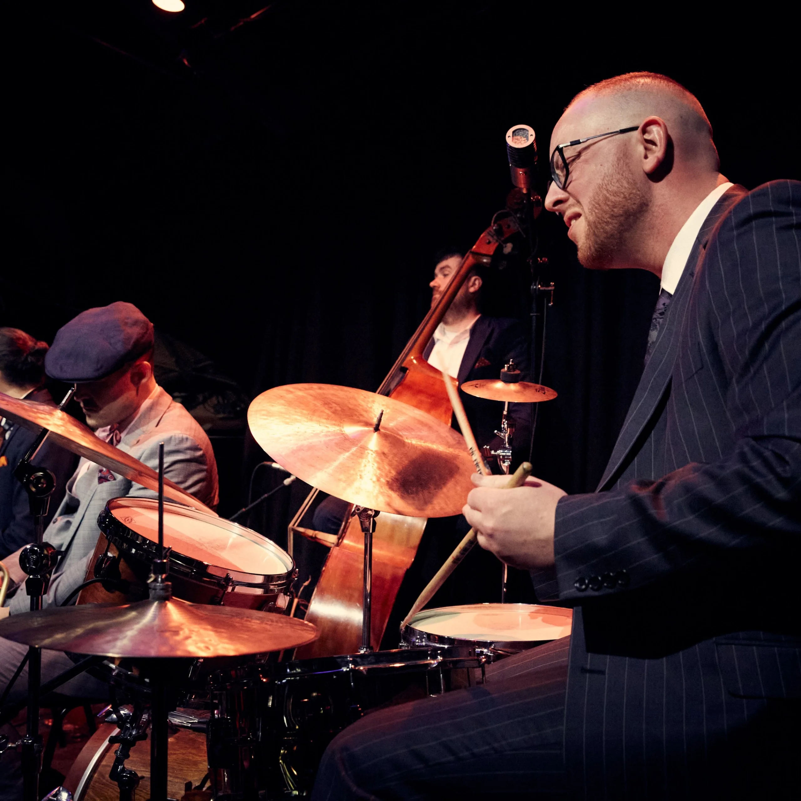 drummer playing at doddington jazz night