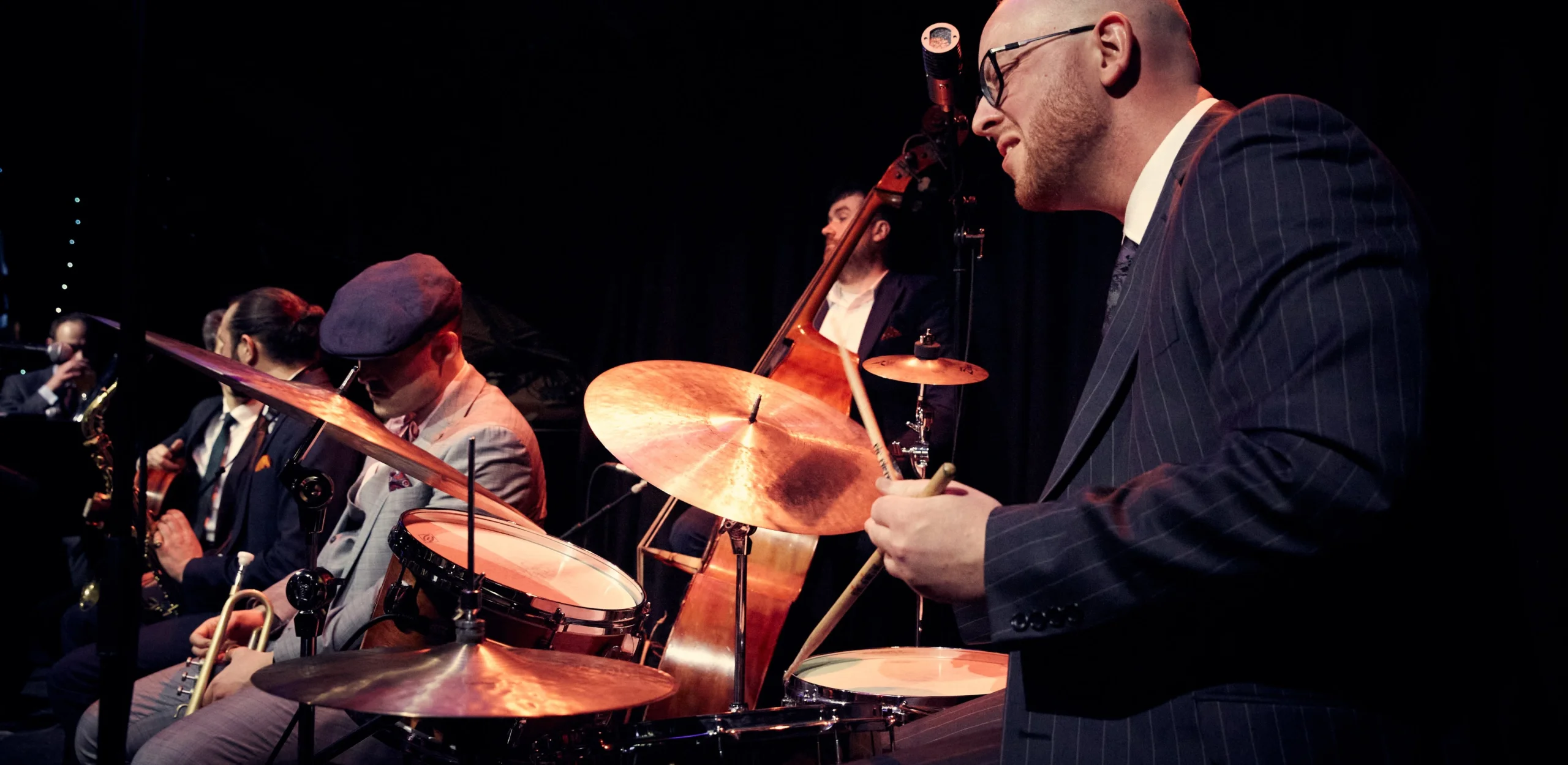 drummer playing at doddington jazz night