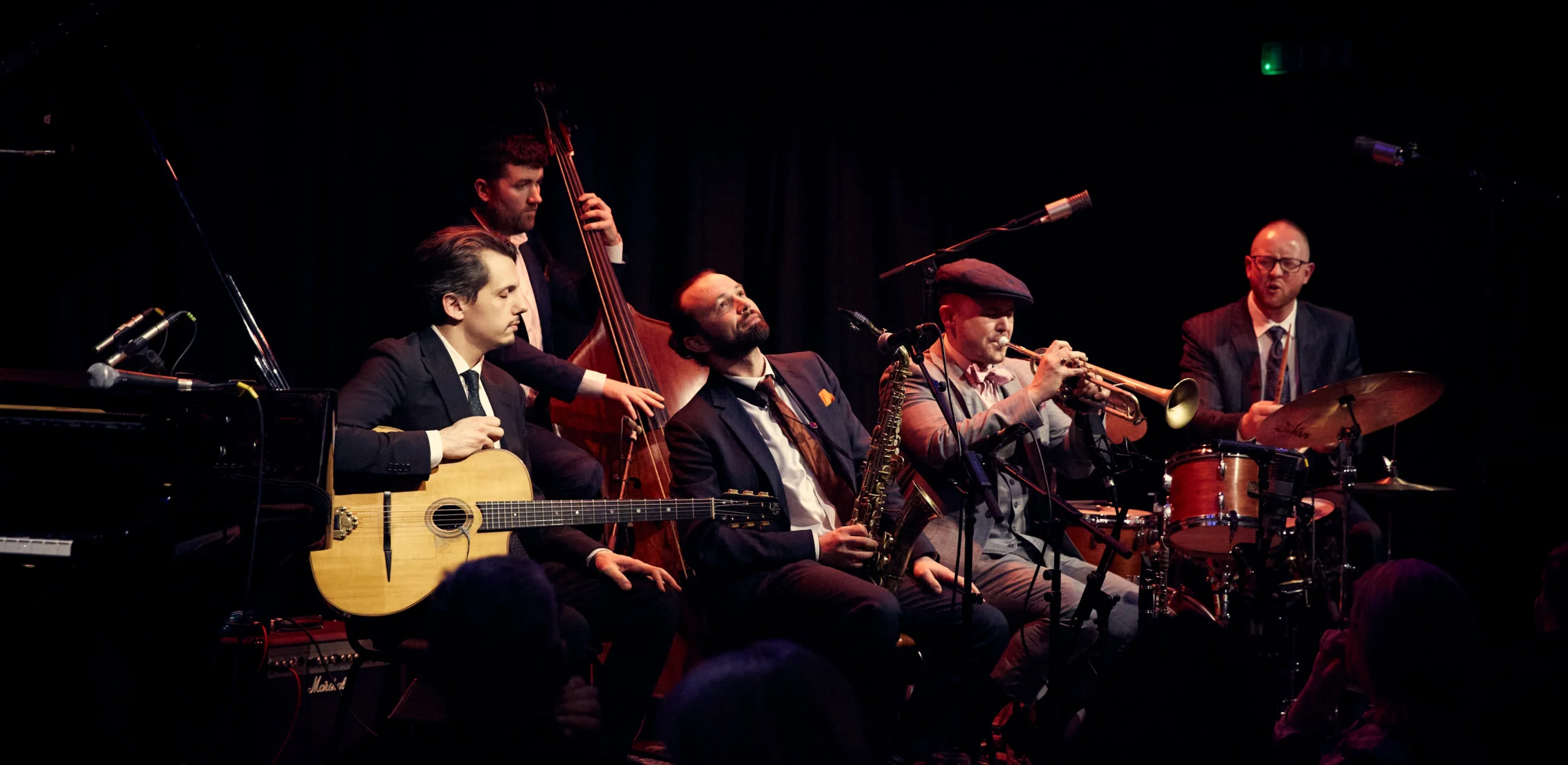 koko collective playing on stage at doddington jazz night