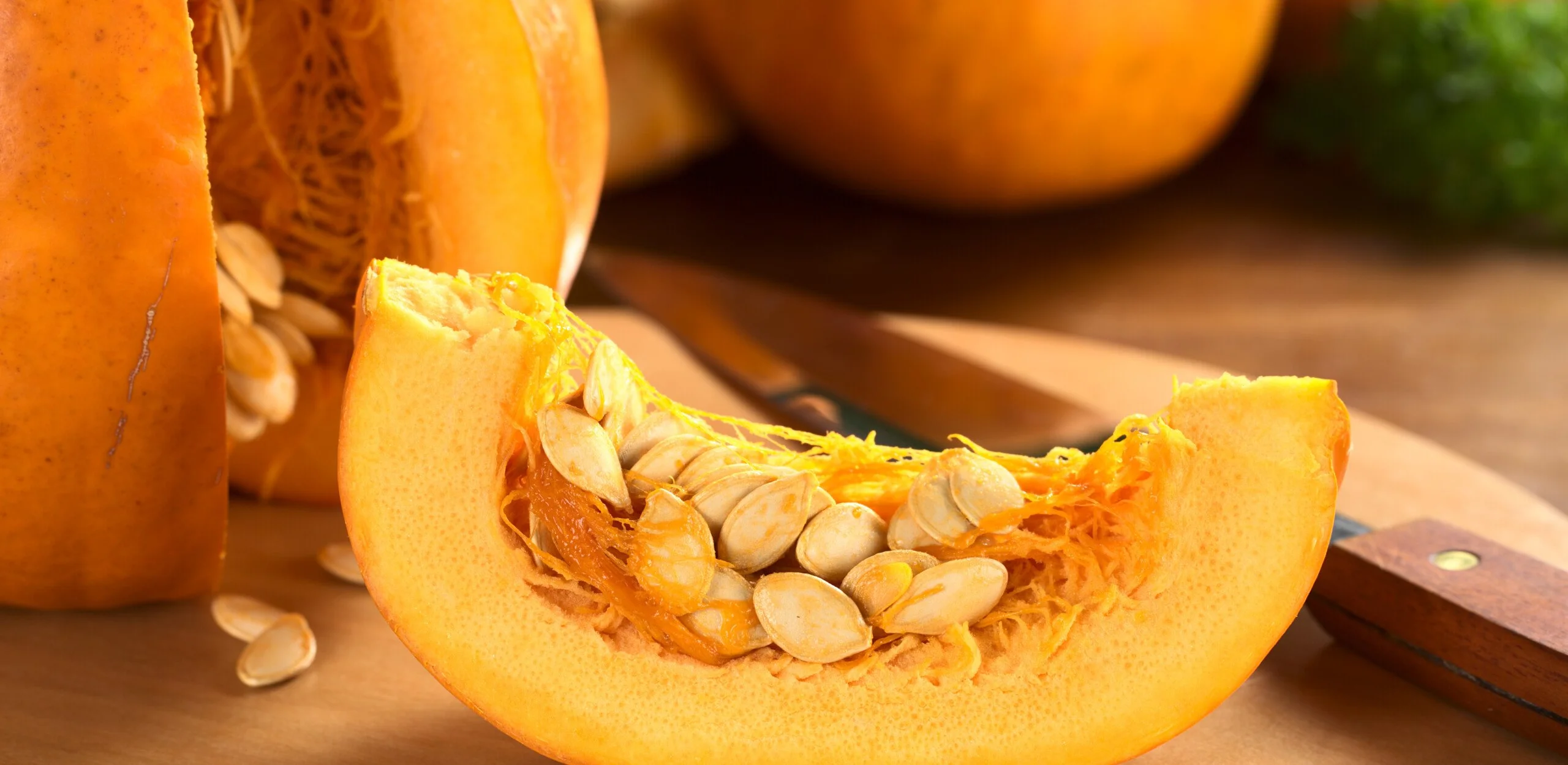 slices of pumpkin with seeds