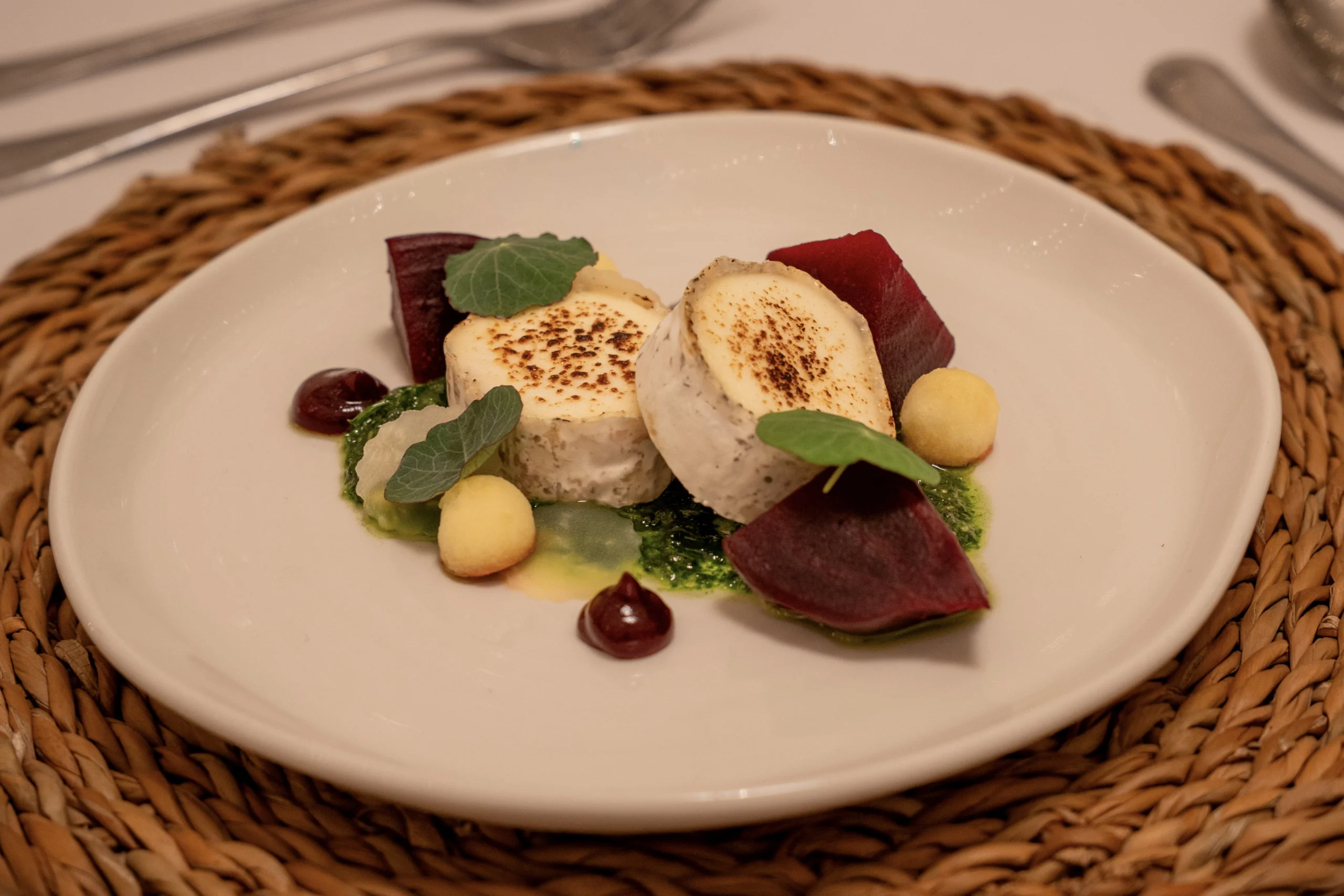 beetroot and cheese made with seasonal produce from doddington kitchen garden