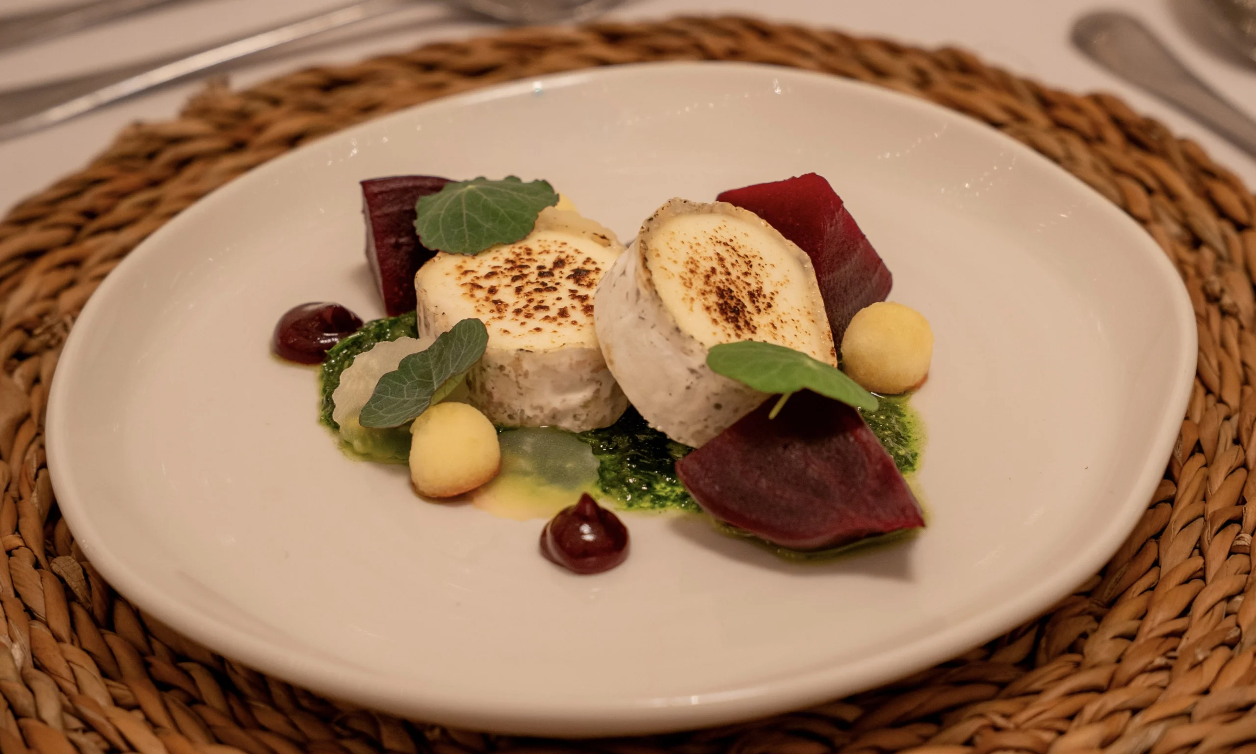 beetroot and cheese made with seasonal produce from doddington kitchen garden