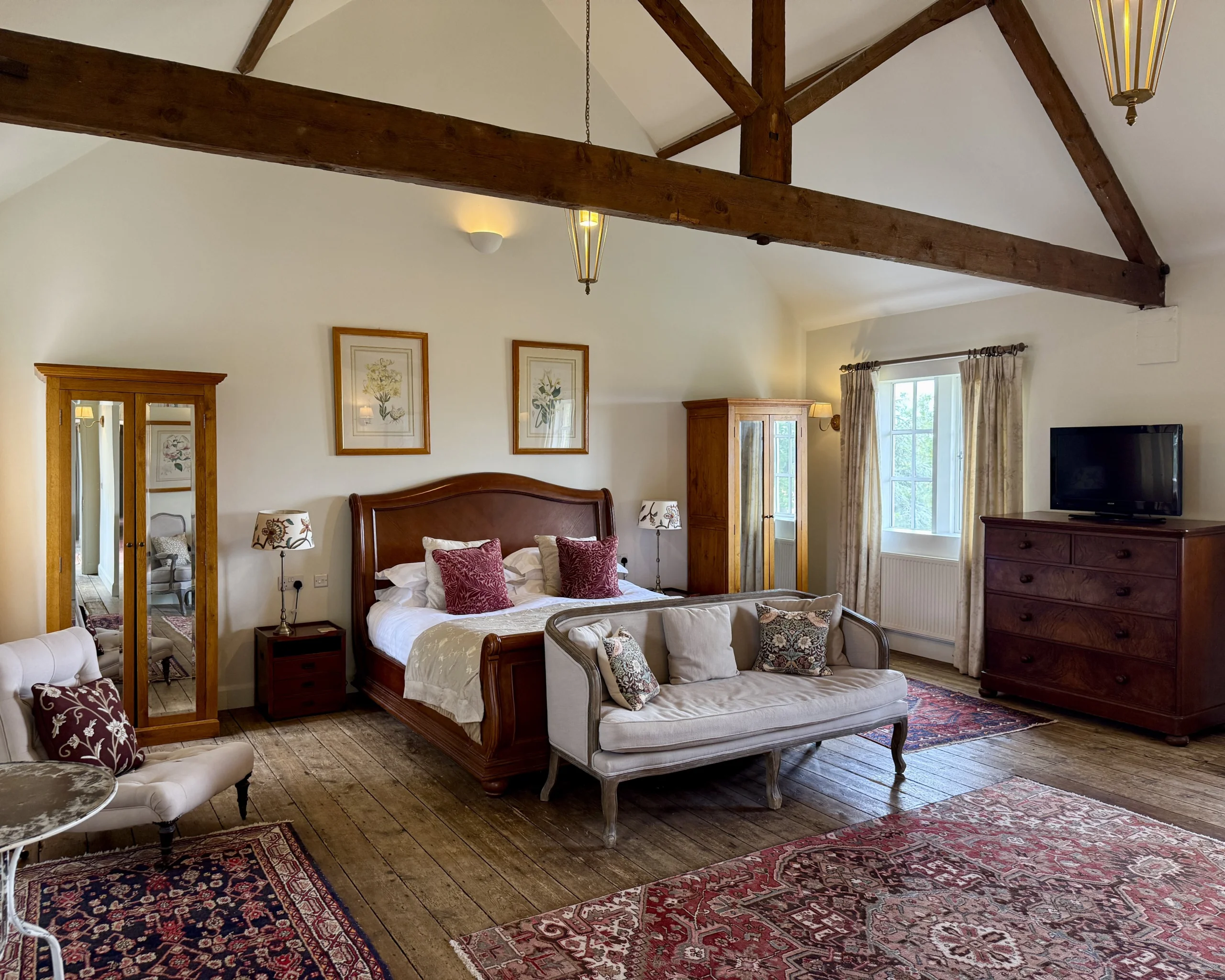 A view of the wedding suite at Doddington Hall