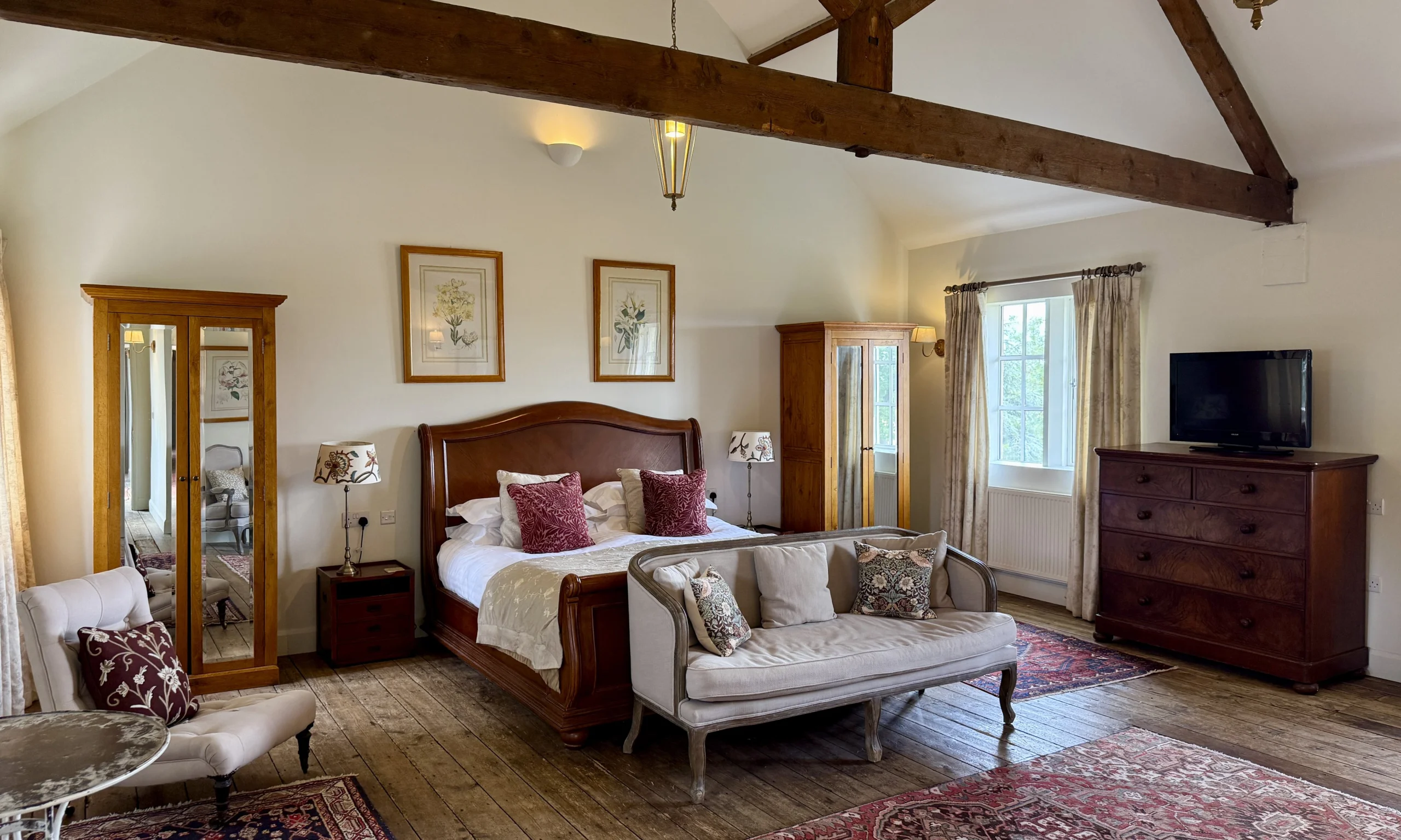 A view of the wedding suite at Doddington Hall