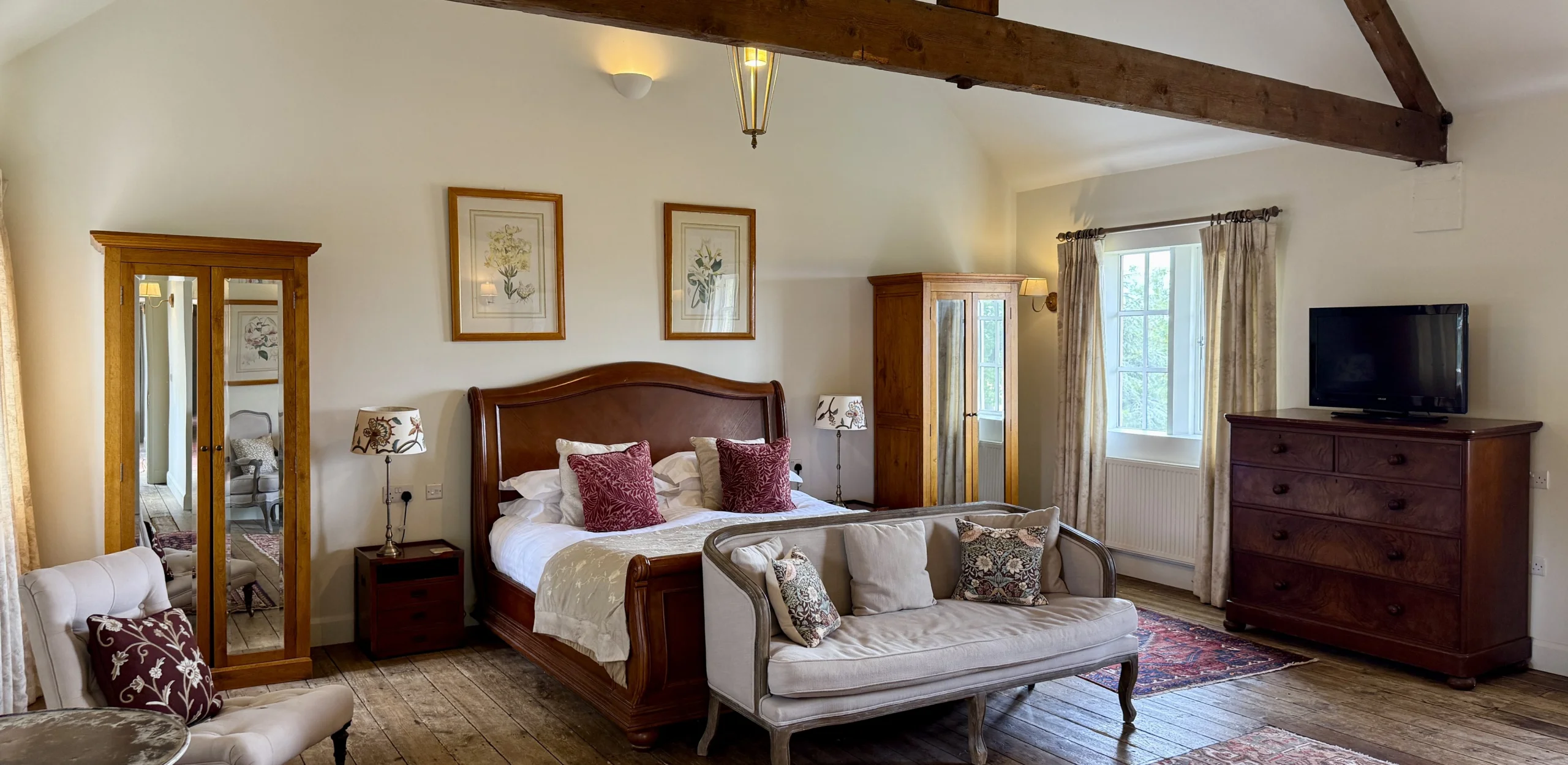 A view of the wedding suite at Doddington Hall