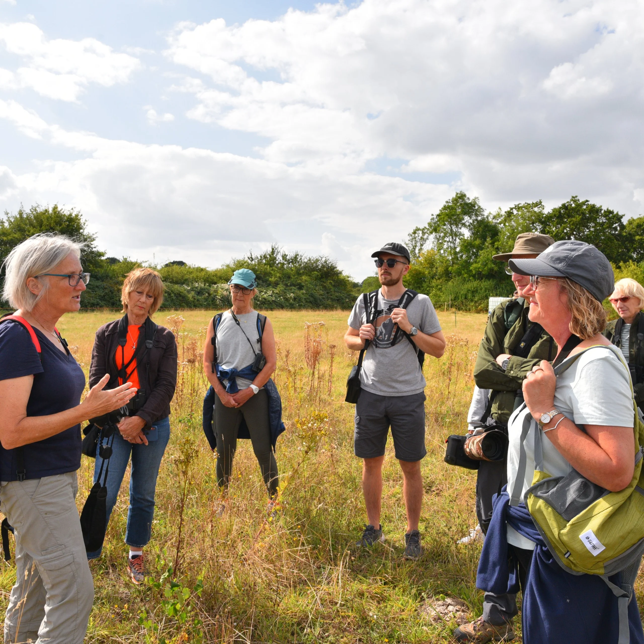 a group of walking enthusiasts at doddington wilder walks