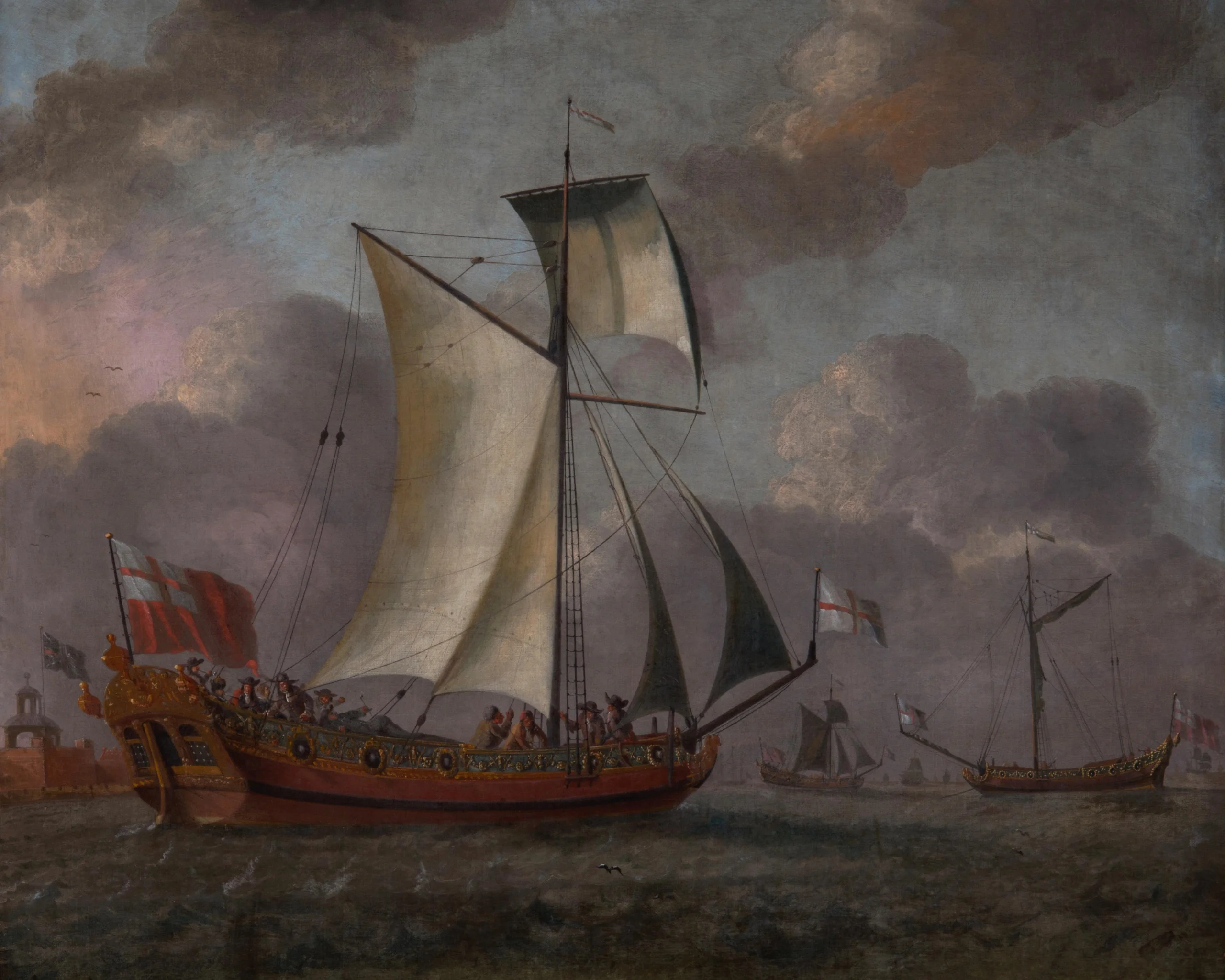 a painting of the orange and little victory at doddington hall