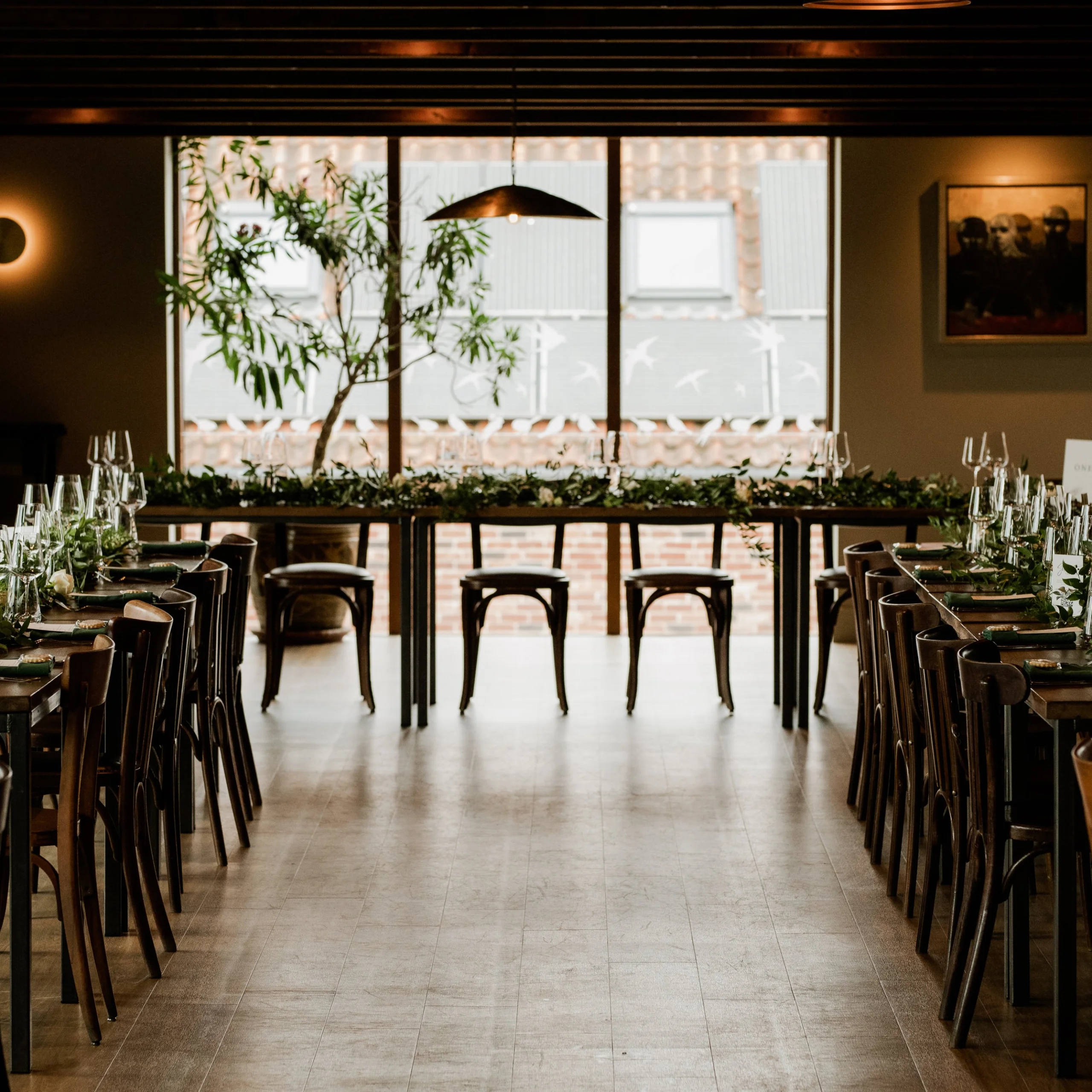 a wedding breakfast at doddington grain store