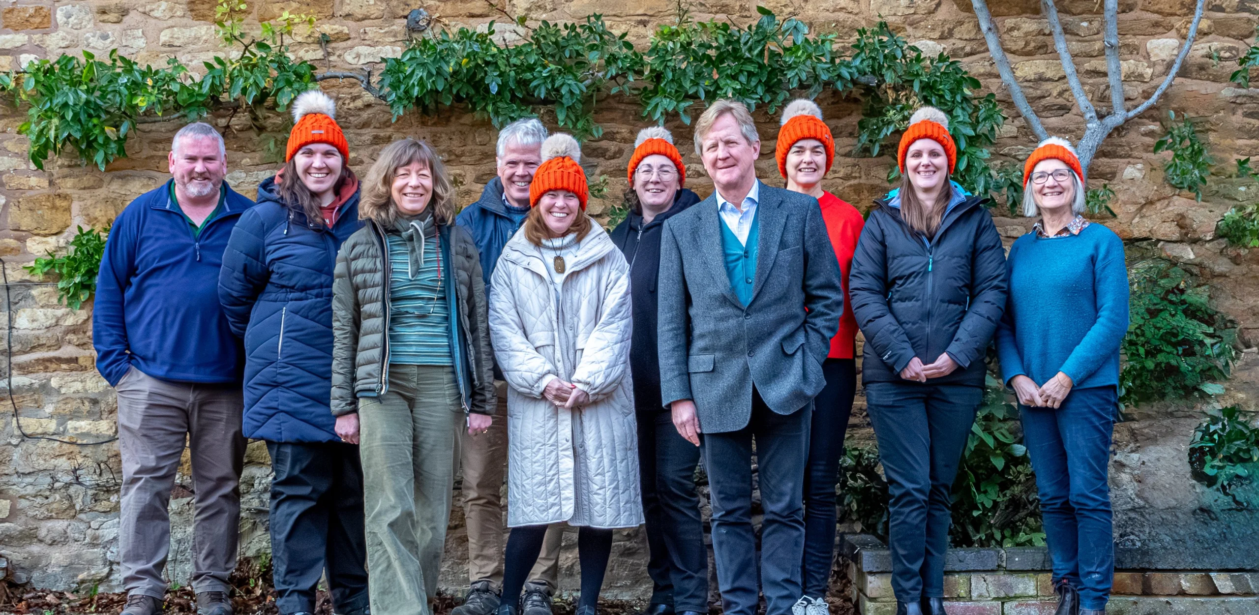 group photo of the wilder team at doddington hall